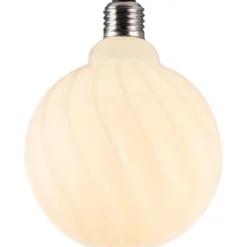 Halo Design Colors Twist E27 globepære, 3-trins dæmp, 7W, Ø12,5 cm