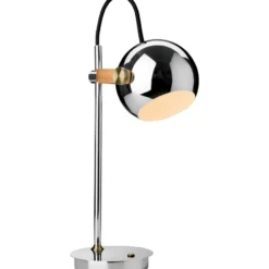 Halo Design D.C genopladelig bordlampe, krom