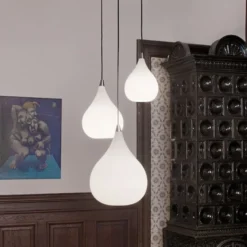 Halo Design Drops pendel, glas, Ø17 cm