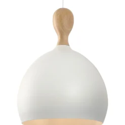 Halo Design Dueodde pendel, hvid/metal, Ø39 cm