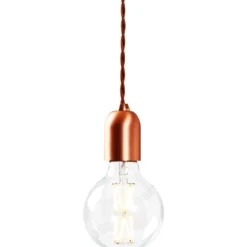 Halo Design E27 fatning, børstet kobber