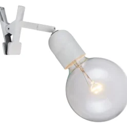 Halo Design Elegance klemmelampe, hvid