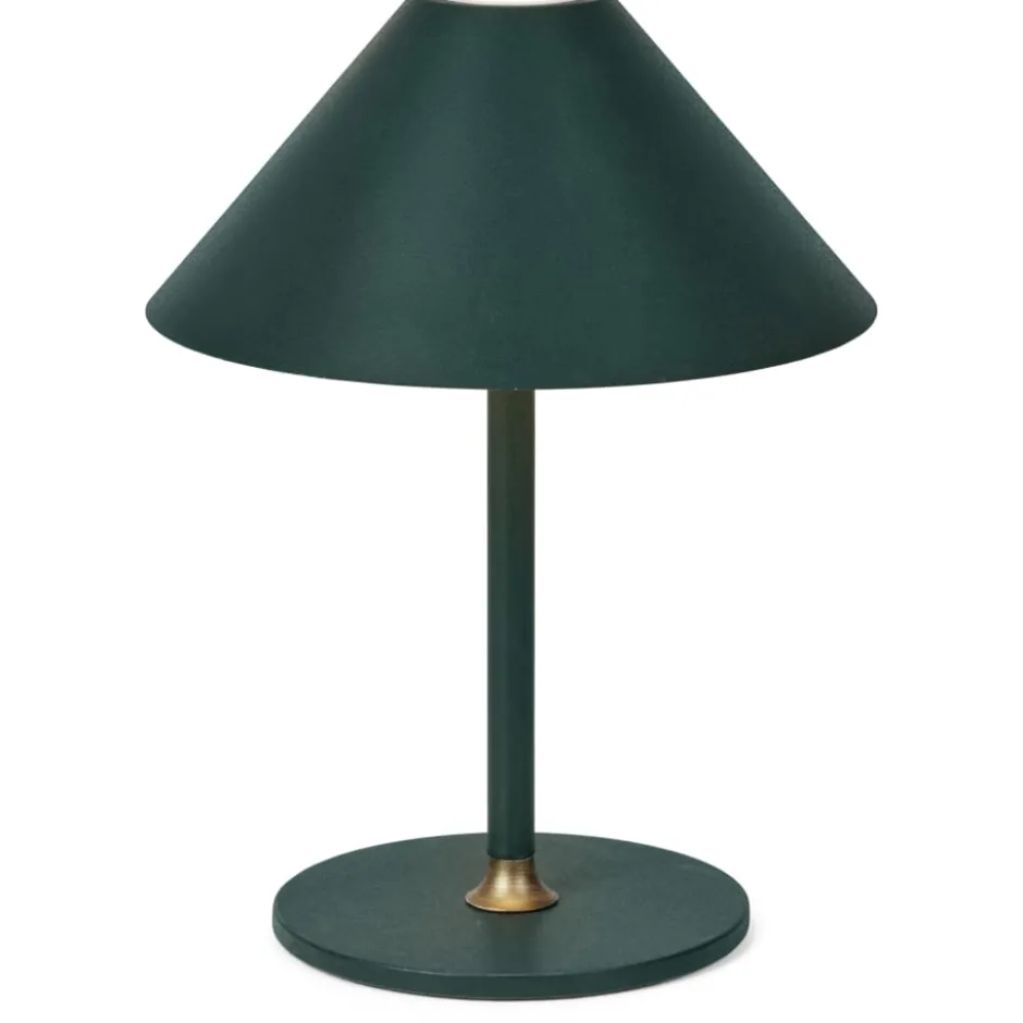 Halo Design Hygge genopladelig bordlampe, H25 cm, mørkegrøn