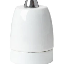 Halo Design porcelæn E27 fatning, hvid