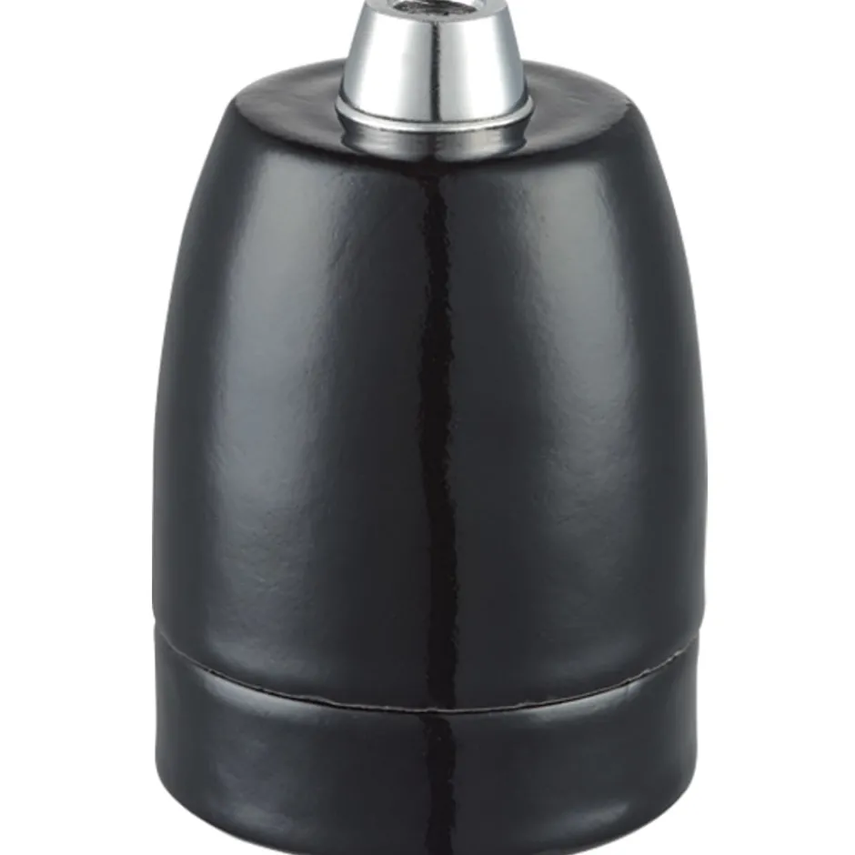 Halo Design porcelæn E27 fatning, sort