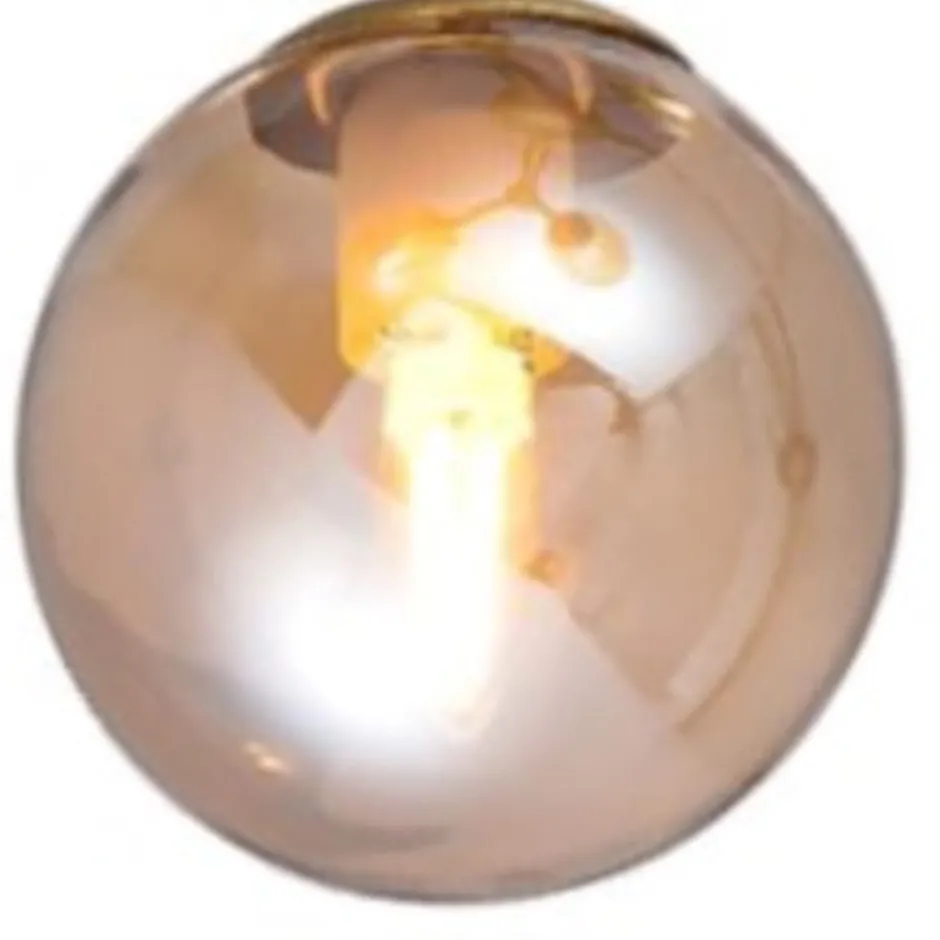 Halo Design reserveglas til Atom lamper, Ø12,5 cm, ravfarvet