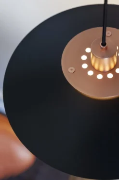 Halo Design Rivoli pendel, sort/kobber