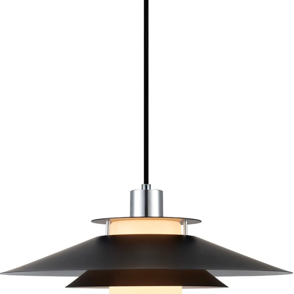 Halo Design Rivoli pendel, sort/krom