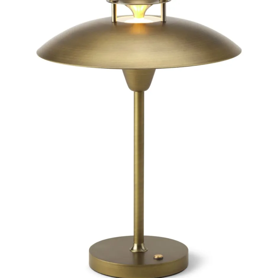 Halo Design Stepp 1-2-3 genopladelig bordlampe, messing