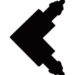 Halo Design Track 1F vinkelstykke, sort