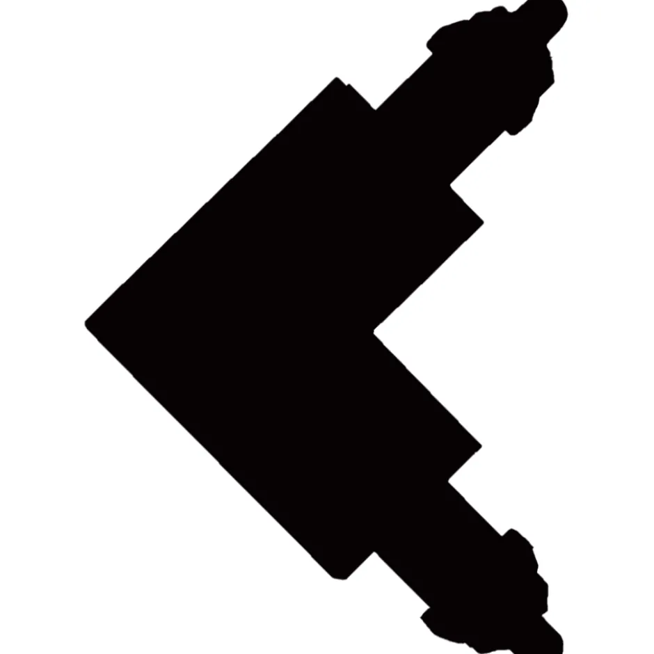 Halo Design Track 1F vinkelstykke, sort