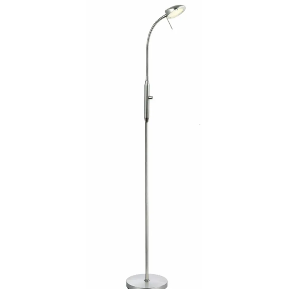 Halo Design Vegas gulvlampe, børstet stål