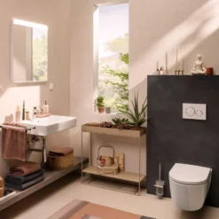 Hansgrohe Xarita Lite Q spejl med lys, 60x70 cm, hvid