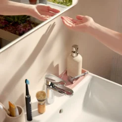 Hansgrohe Xarita Lite Q spejl med lys, sensor, 100x70 cm, hvid