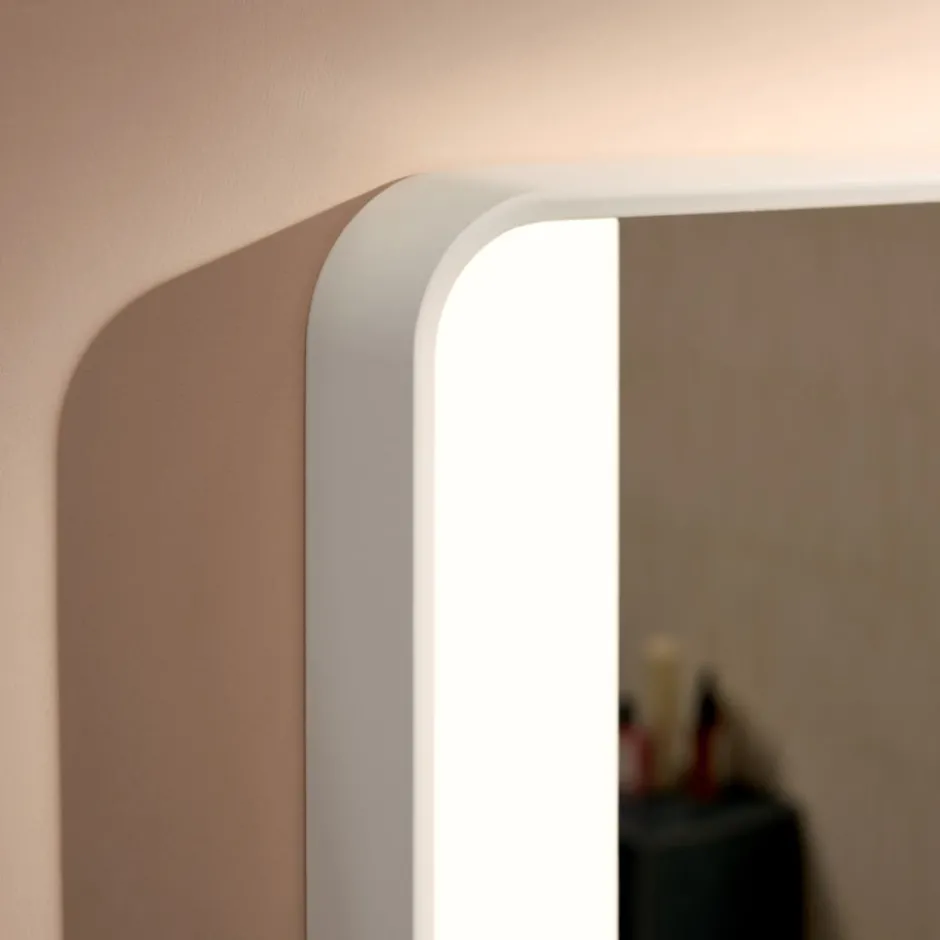 Hansgrohe Xarita Lite Q spejl med lys, sensor, 100x70 cm, hvid