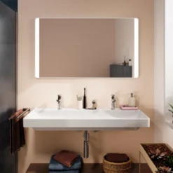 Hansgrohe Xarita Lite Q spejl med lys, sensor, 120x70 cm, hvid