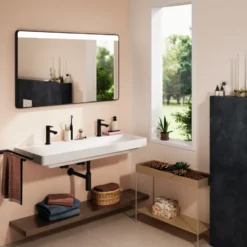 Hansgrohe Xarita Lite Q spejl med lys, sensor, 120x70 cm, sort