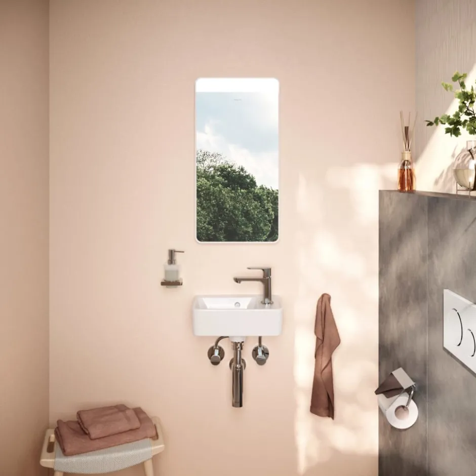Hansgrohe Xarita Lite Q spejl med lys, sensor, 36x70 cm, hvid