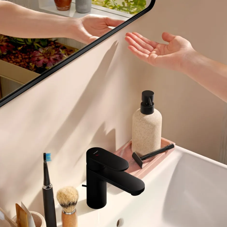 Hansgrohe Xarita Lite Q spejl med lys, sensor, 36x70 cm, sort