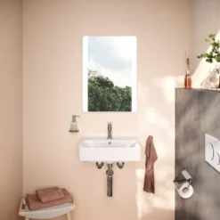 Hansgrohe Xarita Lite Q spejl med lys, sensor, 50x70 cm, hvid
