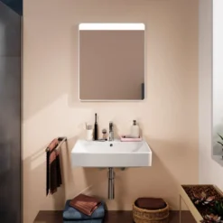 Hansgrohe Xarita Lite Q spejl med lys, sensor, 60x70 cm, hvid