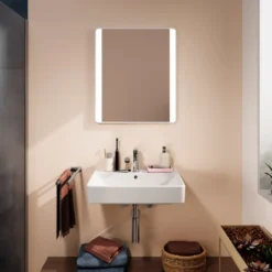 Hansgrohe Xarita Lite Q spejl med lys, sensor, 60x70 cm, hvid
