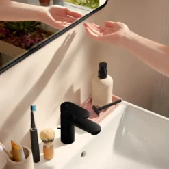 Hansgrohe Xarita Lite Q spejl med lys, sensor, 80x70 cm, sort