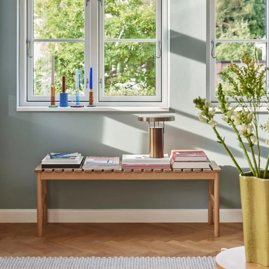 Hübsch BringMe genopladelig bordlampe, bruneret messing