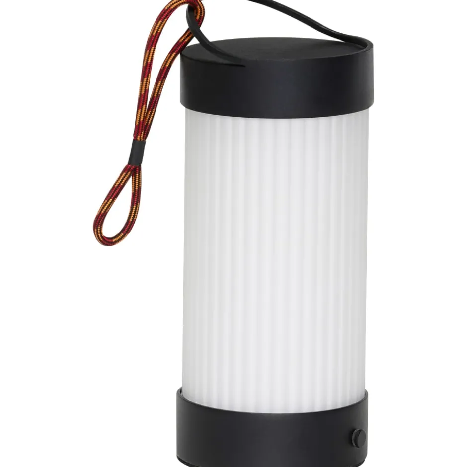 Hübsch Camp genopladelig lampe, sort