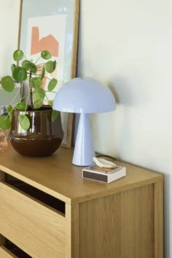Hübsch Mush bordlampe, blå, 34 cm