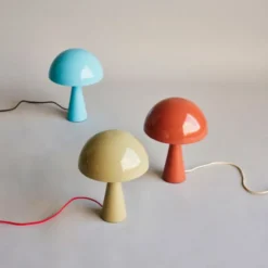 Hübsch Mush bordlampe, blå, 34 cm