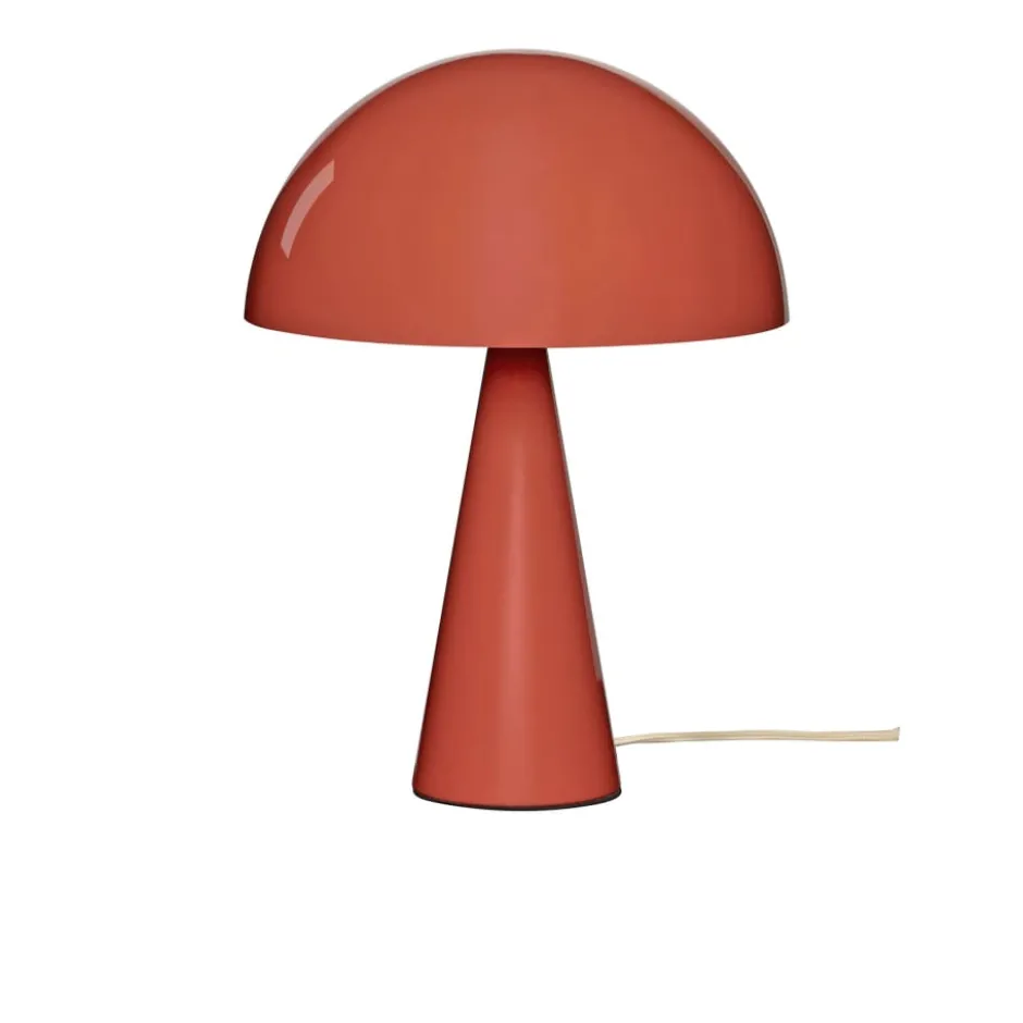 Hübsch Mush bordlampe, rød, 34 cm