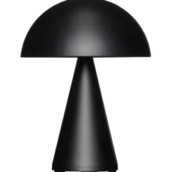 Hübsch Mush genopladelig bordlampe, sort