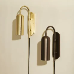 Hübsch Zenith væglampe, messing
