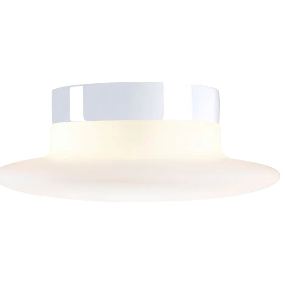 Ifö Aton Cairo loftlampe med sensor, Ø34 cm, hvid
