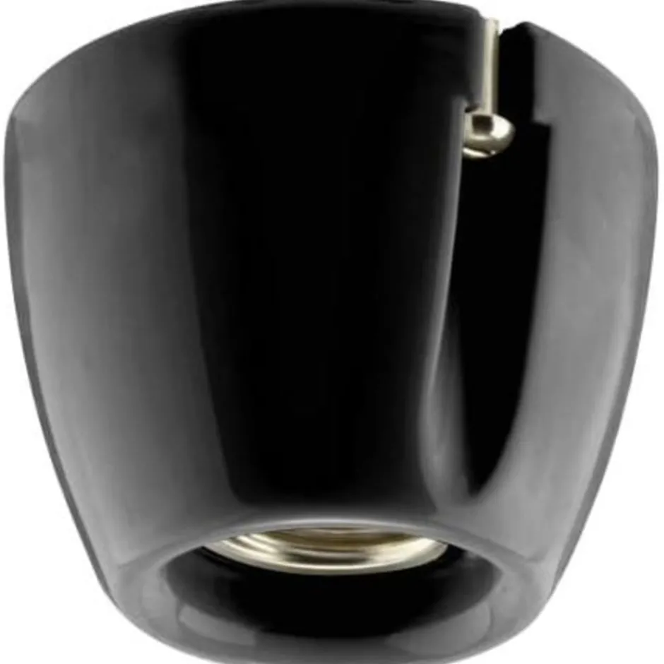Ifö Electric Basic lampefatning, lige, sort