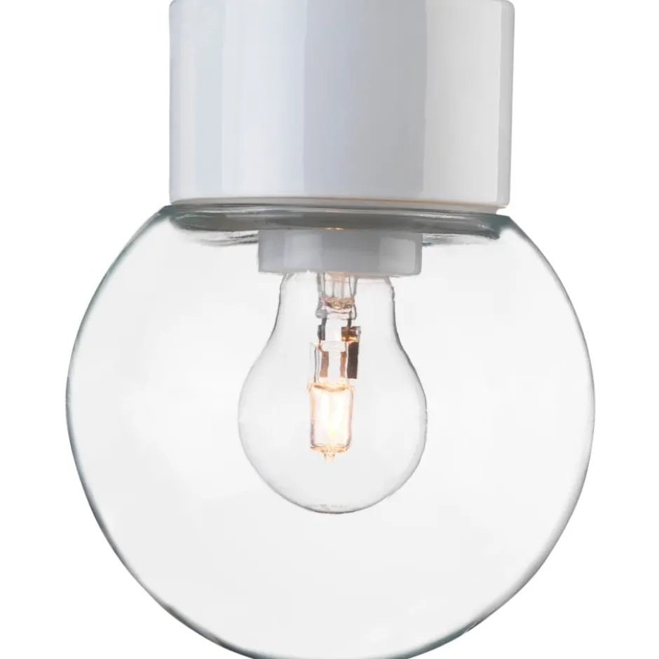 Ifö Electric Classic Globe loftlampe, Ø15 cm, hvid/klar