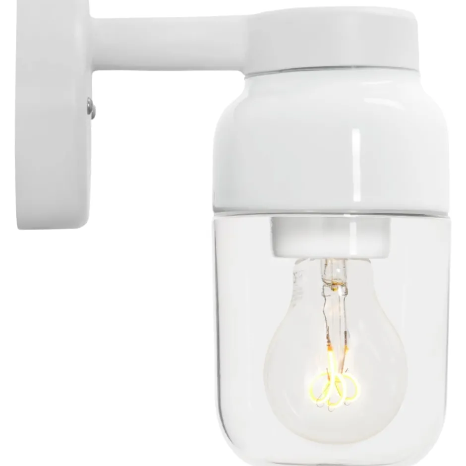 Ifö Electric Ohm væglampe, hvid/klar