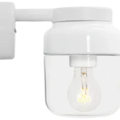 Ifö Electric Ohm væglampe, hvid/klar