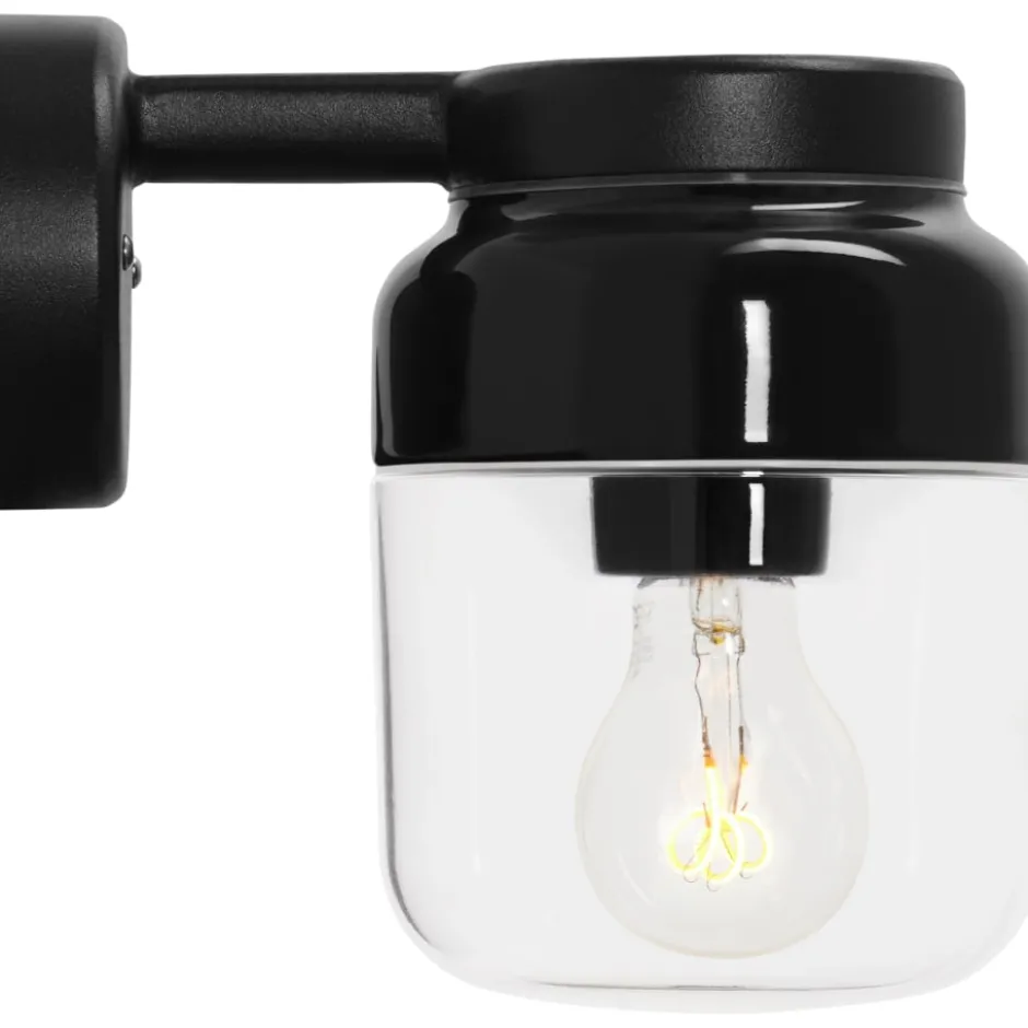 Ifö Electric Ohm væglampe, sort/klar