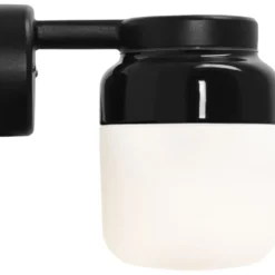 Ifö Electric Ohm væglampe, sort/opal