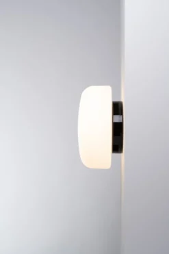 Ifö Electric Solenne loft-/væglampe, sort, Ø32 cm