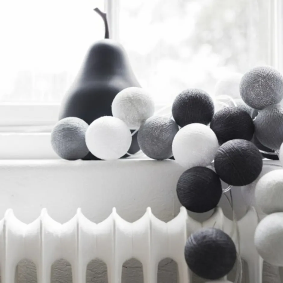 Iris Lights Graphic Grey lyskæde, 35 kugler