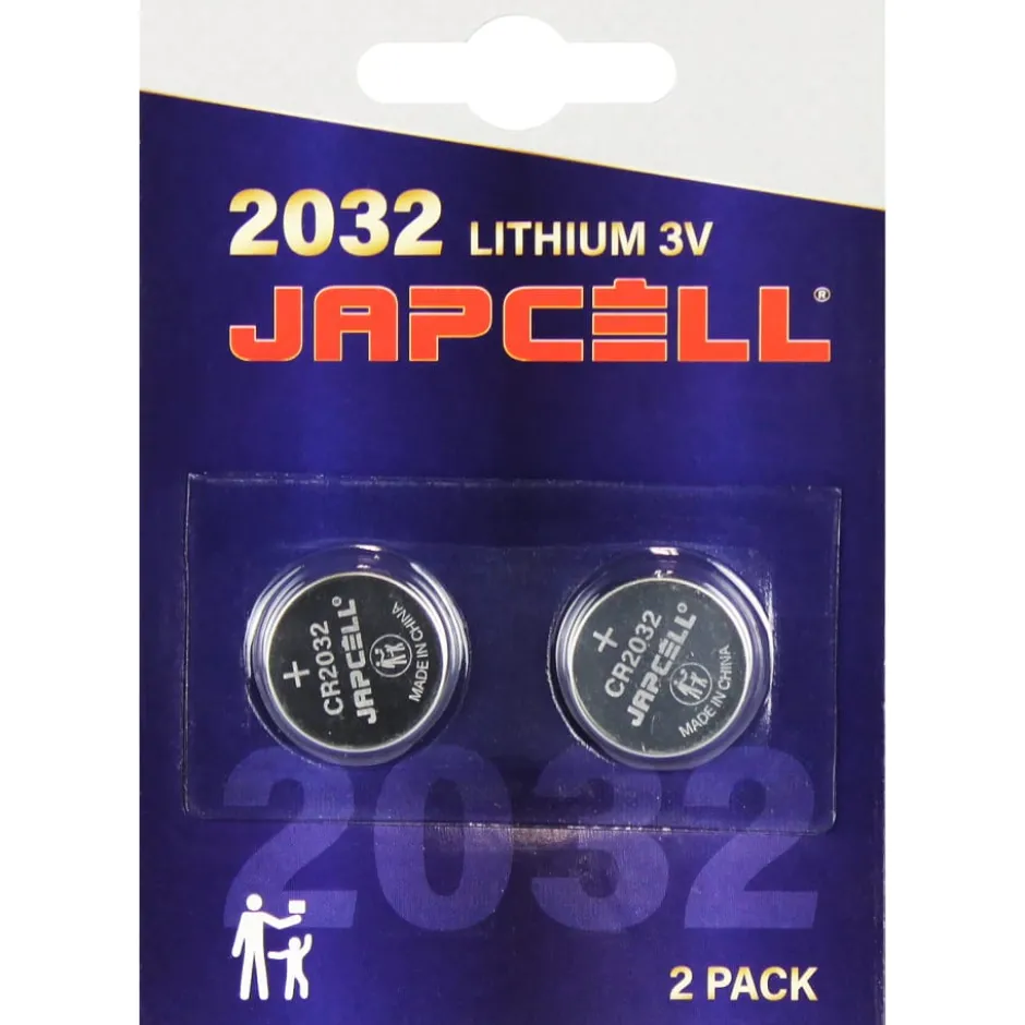 Japcell CR2032 batterier, 2 stk.