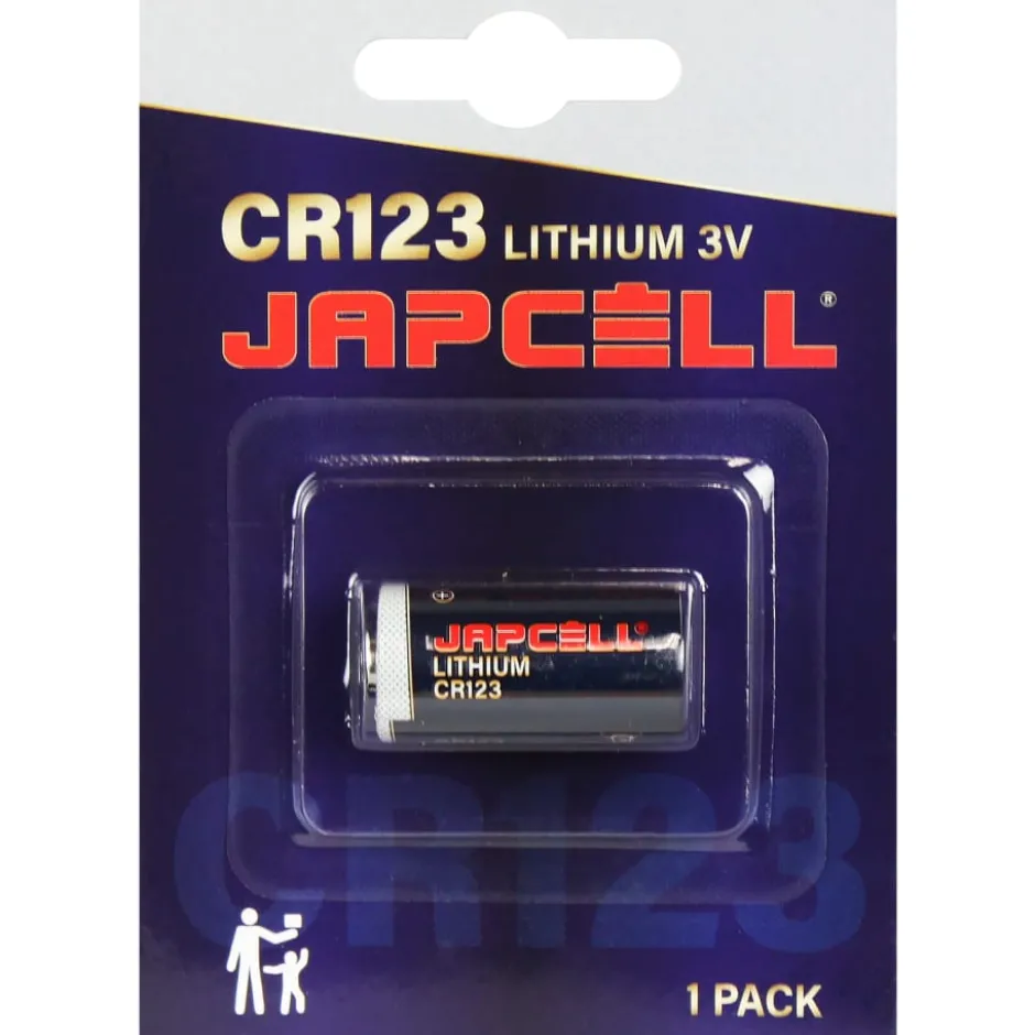 Japcell CR123 batteri, 1 stk.