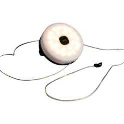 Konstsmide 3-i-1 genopladelig lampe, 100 lys