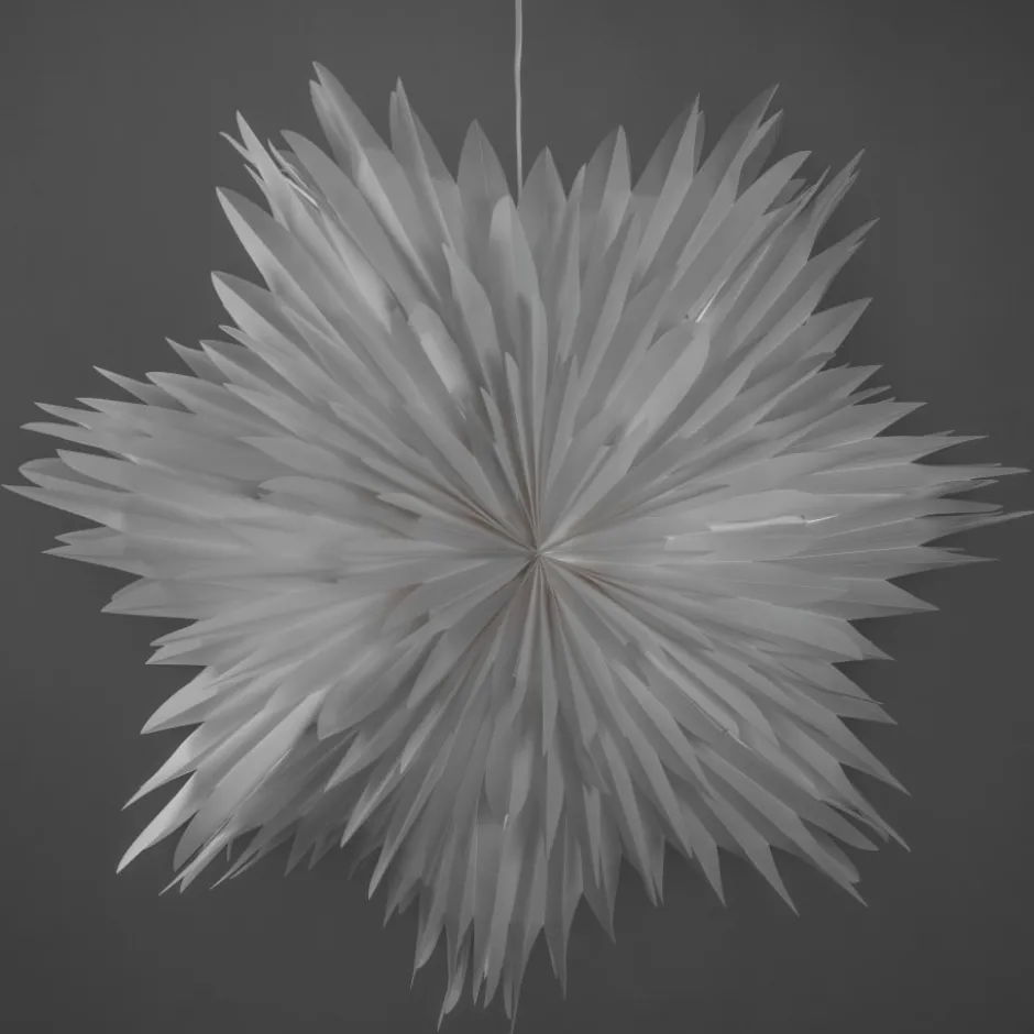 Konstsmide julestjerne med lys, 60 cm, hvid