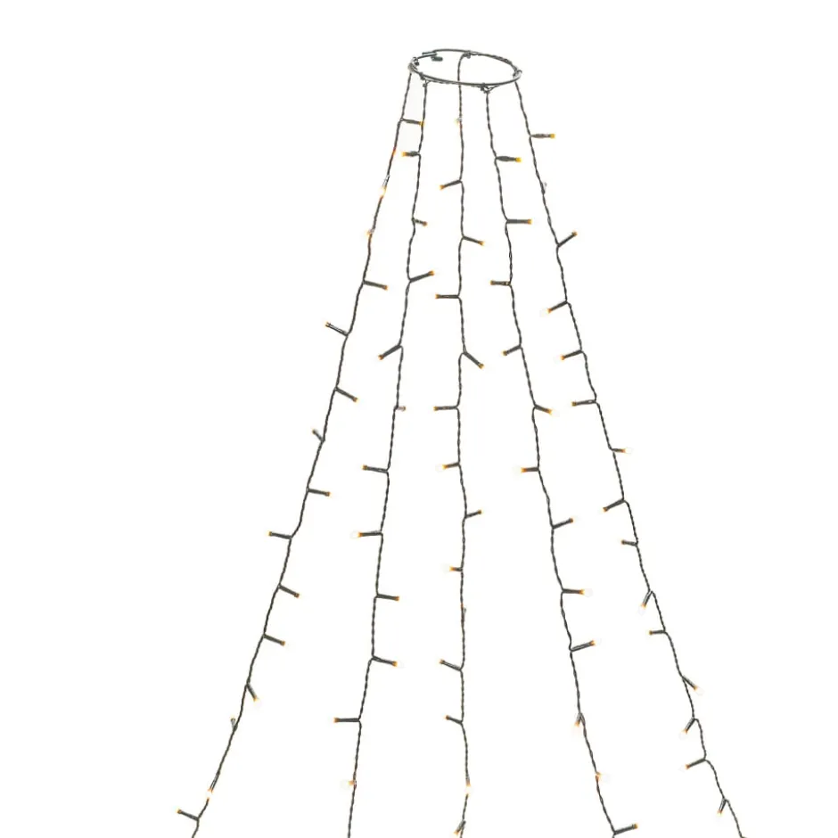 Konstsmide juletræskæde, 200 ravfarvede lys, 2,4 meter