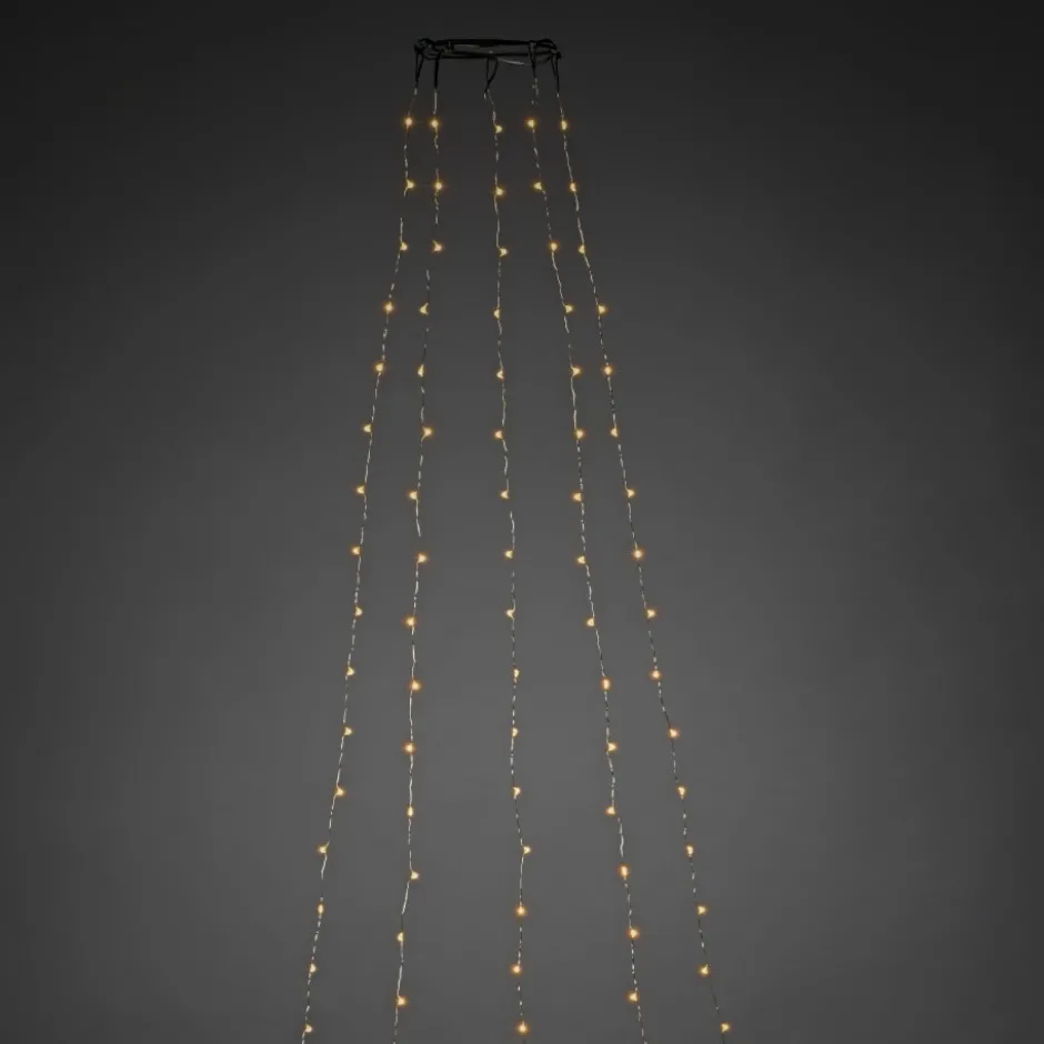 Konstsmide juletræskæde, 300 ravfarvede lys, 3 meter