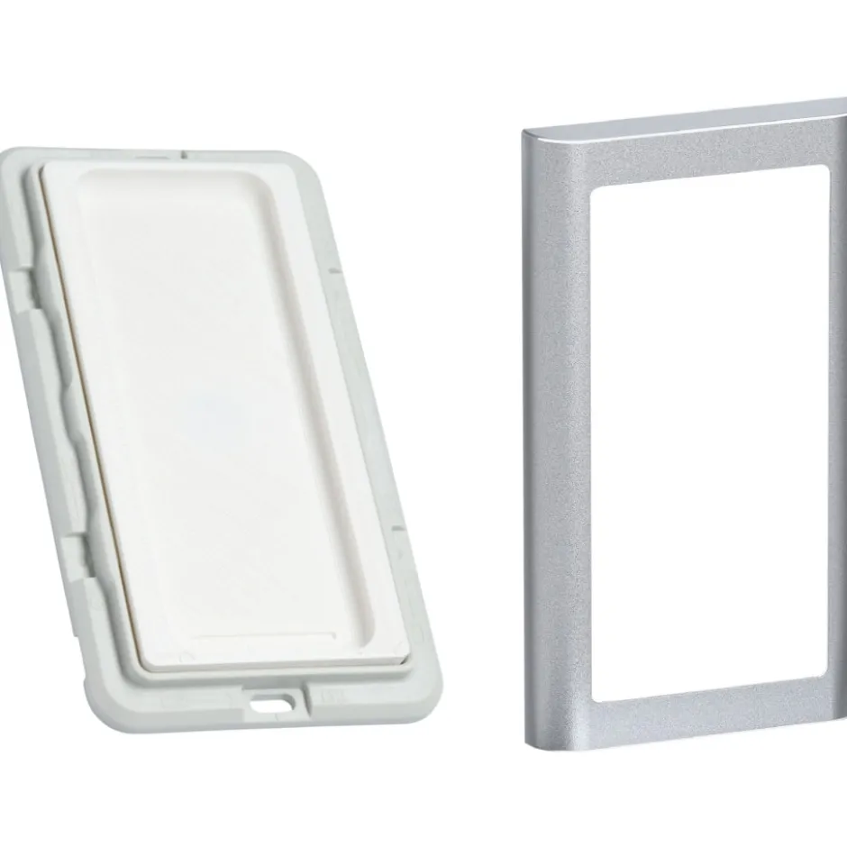LAB3D indsats til Philips Hue V2 dimmer med LK Softline 63 ramme, stålmetalic